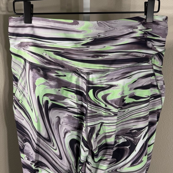 Lululemon Base Pace High-Rise Crop 23" Size 14 Paint Glide Warp Multi - Picture 5 of 10